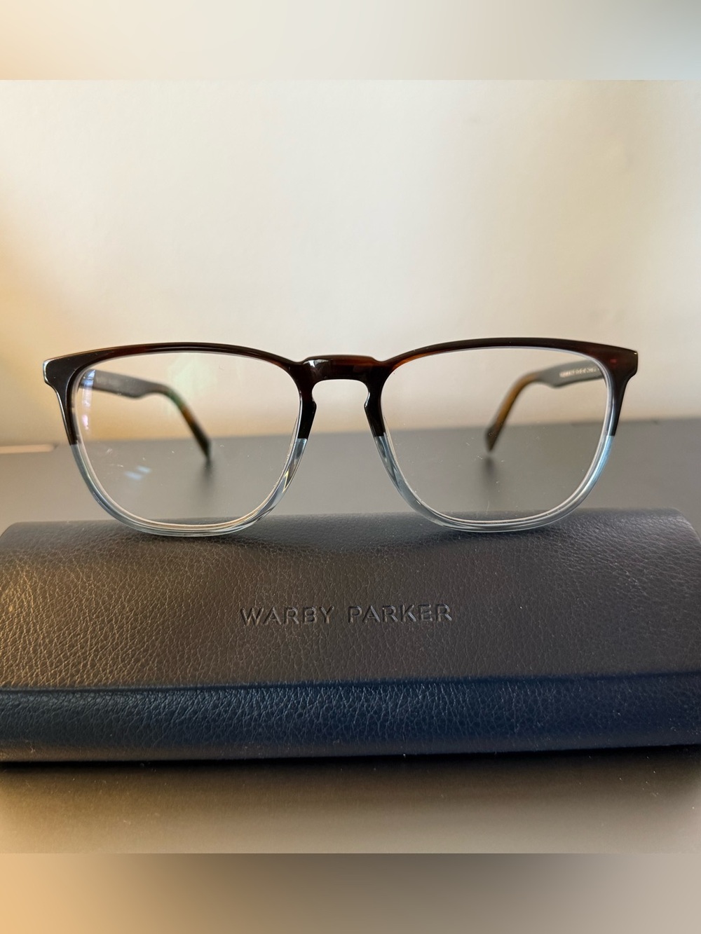 Warby Parker Vaughan Glasses, Eastern Bluebird Fade